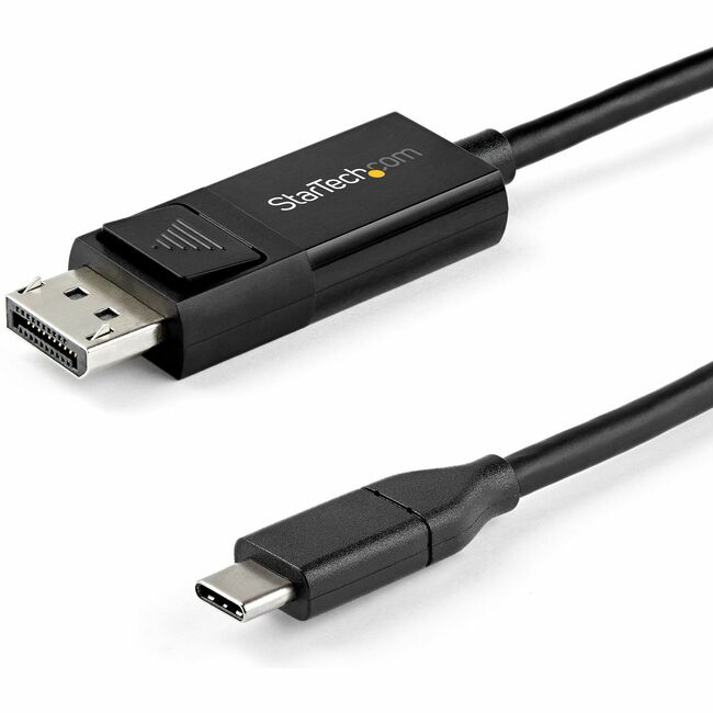 StarTech 6.6 ft. (2 m) USB-C to DisplayPort 1.4 Cable - Bi- Directional