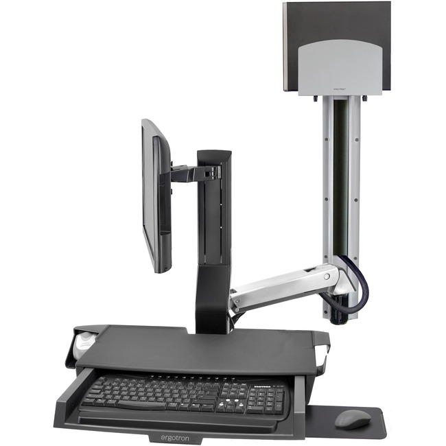 Ergotron SV Combo System with Worksurface & Pan