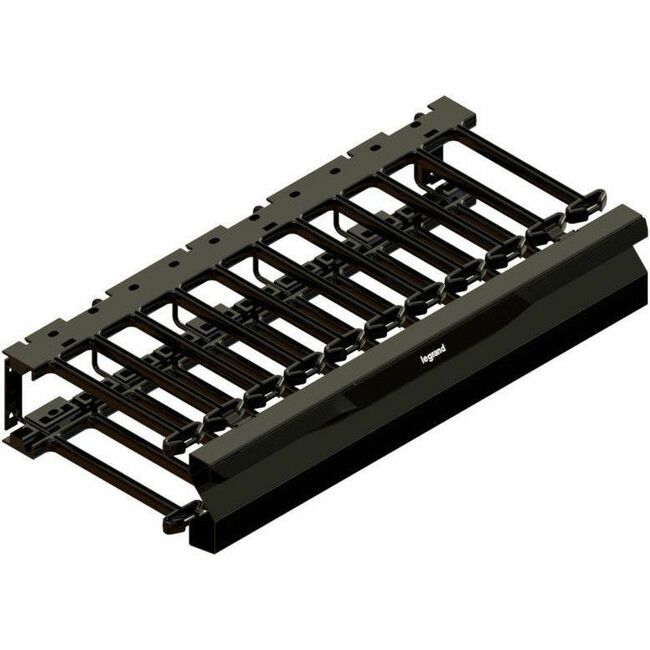 Ortronics Mighty Mo 20 Horizontal Cable Management Panel, 2RU - Black