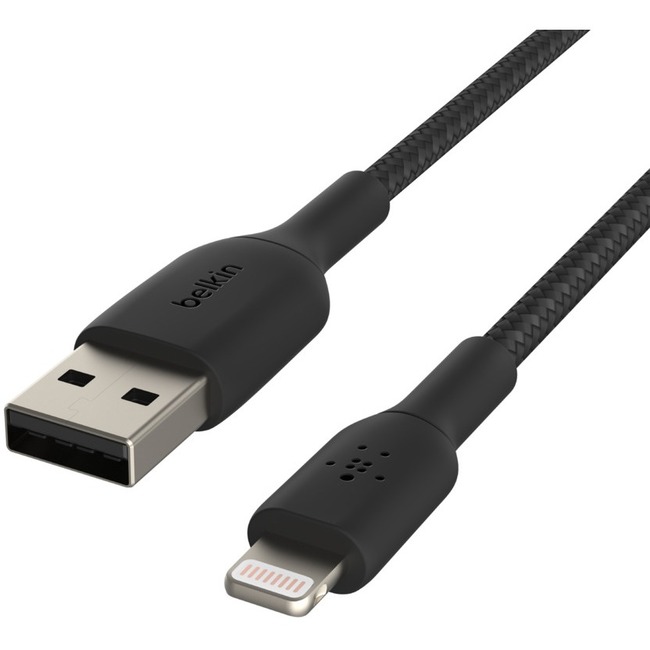 Belkin Braided Lightning to USB-A Cable (1m / 3.3ft, Black)