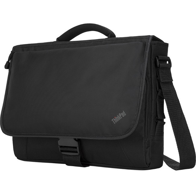 Lenovo Carrying Case (Messenger) for 15.6" Notebook - Black - Water Resistant - Nylon, Polyester Exterior - Shoulder Strap, Handle - 11.02" (280 mm) Height x 15.75" (400 mm) Width x 2.52" (64 mm) Depth
