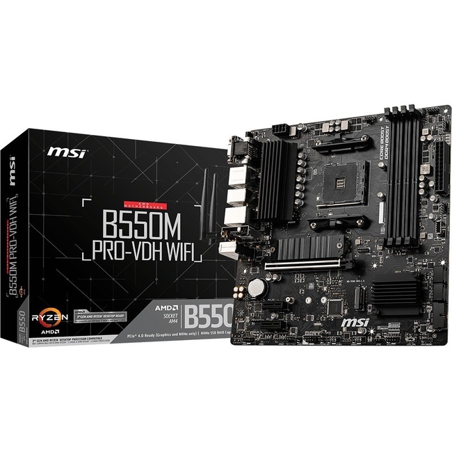 MSI B550M PRO-VDH WIFI Desktop Motherboard