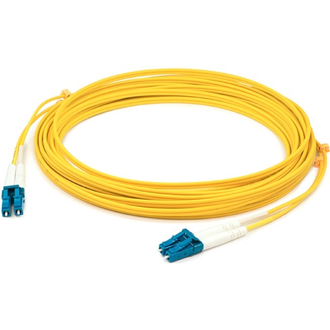 AddOn 57m LC to LC Yellow OS2 Duplex OFNR (Riser-Rated) SMF Fiber Patch Cable