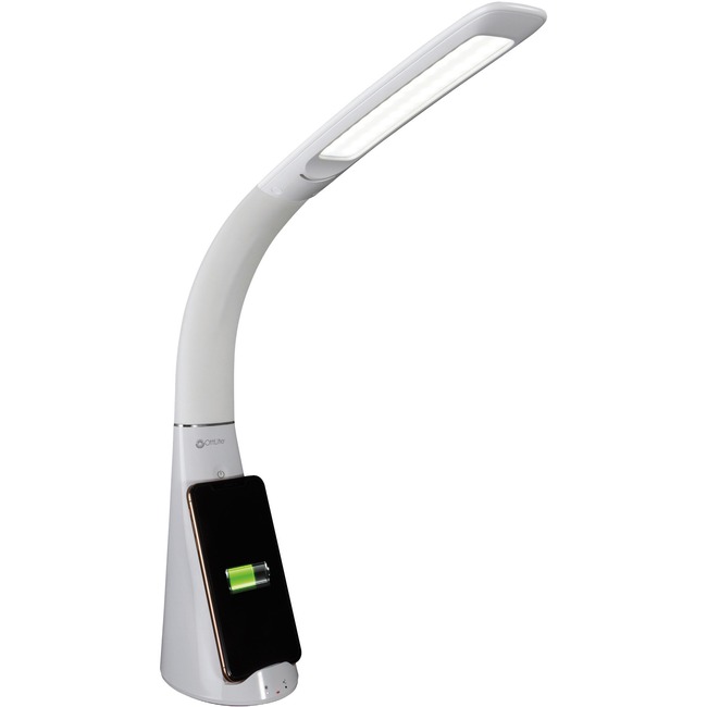 OttLite Purify LED Desk Lamp with Wireless Charging and Sanitizing