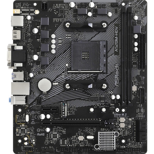 ASRock A520M-HDV Desktop Motherboard