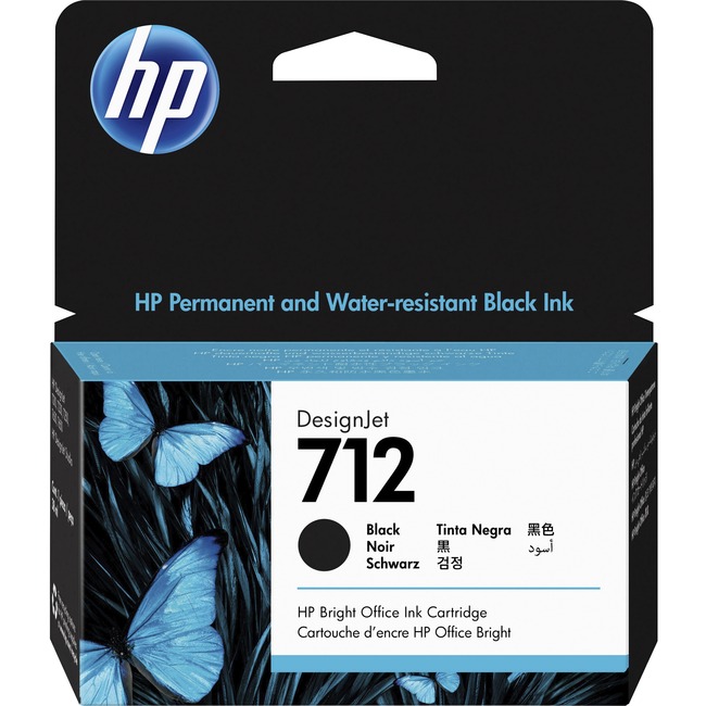 HP 712 Original Ink Cartridge - Black - Inkjet - 1 / Pack