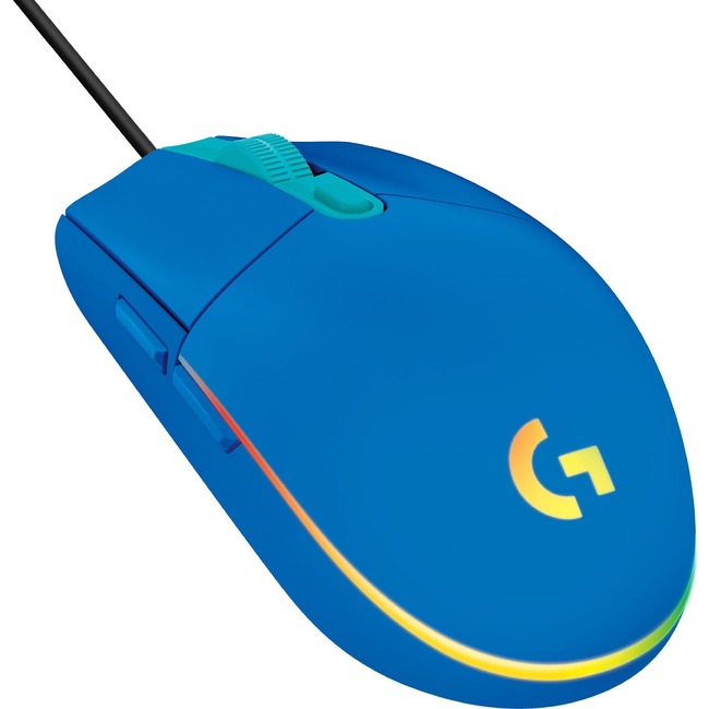 Logitech G203 Gaming Mouse - Cable - Blue - USB - 8000 dpi - 6 Button(s)