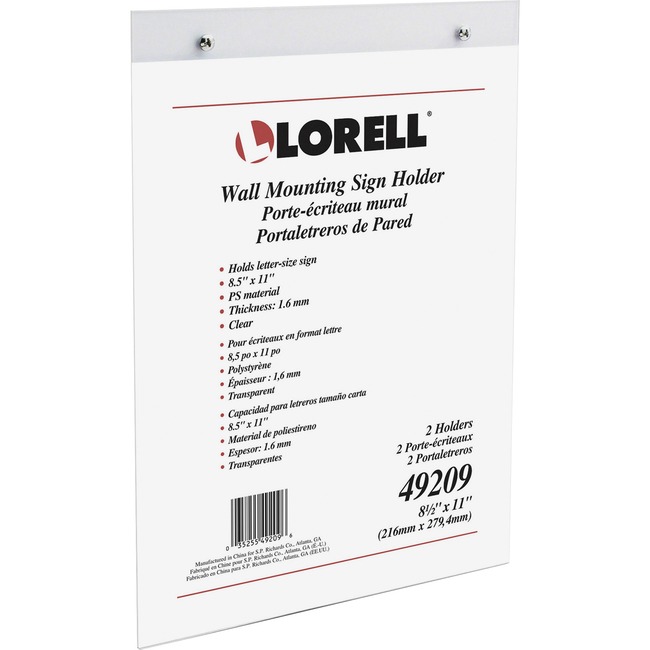 Lorell Wall-Mounted Sign Holder