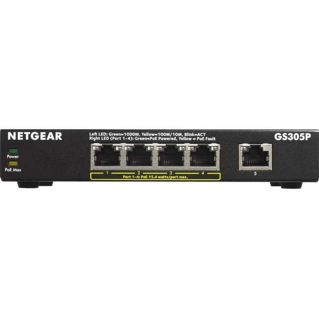 NETGEAR GS305P-200NAS 300 Series Gigabit Ethernet Unmanaged Switches
