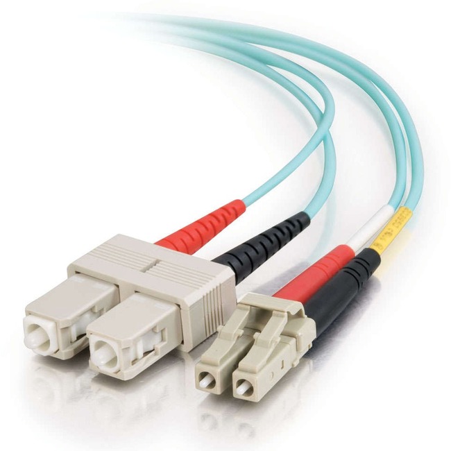 C2G OM3 Duplex Multimode PVC Fiber Optic Cable