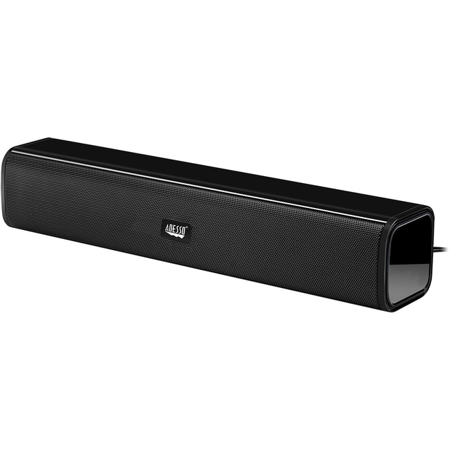 ADESSO HIGH POWERED STEREO SOUND BAR SPEAKER WITH 5WX2 LARGE DUAL DRIVE UNITS