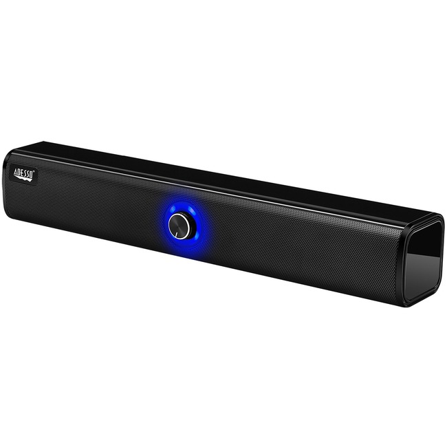 ADESSO BLUETOOTH/AUXHIGH POWERED STEREO SOUND BAR SPEAKER WITH 10WX2 LARGE DUA