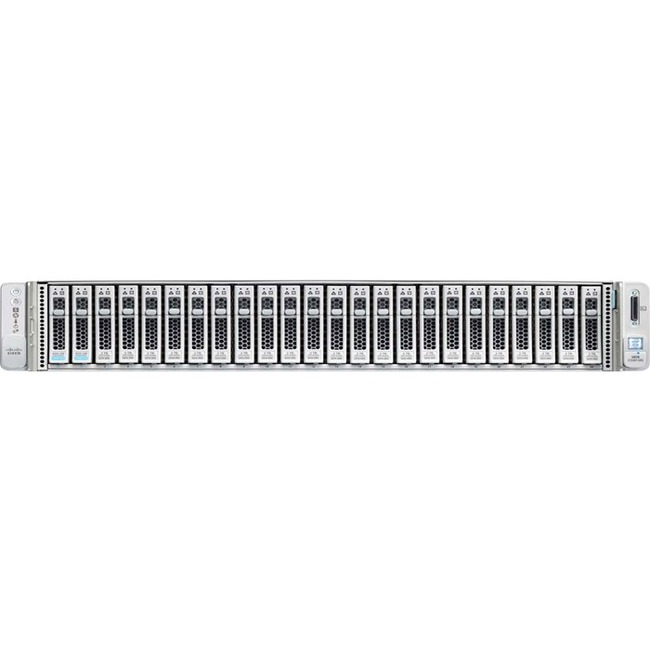 Cisco HyperFlex HyperFlex HX240 M5 Edge Server Barebone System - 2U Rack-mountable - 2 x Processor Support