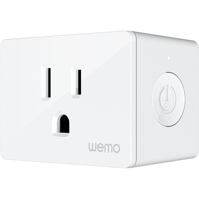 Belkin Wemo WiFi Smart Plug - 1 x AC Power Plug - 1 x AC Power Receptacle - 120 V AC / 15 