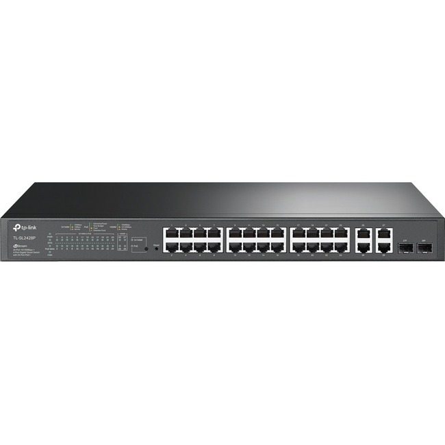 TP-Link 24-Port 10/100Mbps + 4-Port Gigabit Smart PoE+ Switch