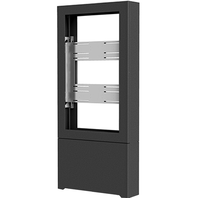 Chief Impact Floor Standing Back-to-Back Kiosk - Portrait 46" Black