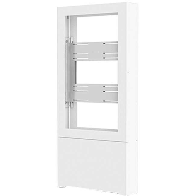 Chief Impact Floor Standing Back-to-Back Kiosk - Portrait 48" White