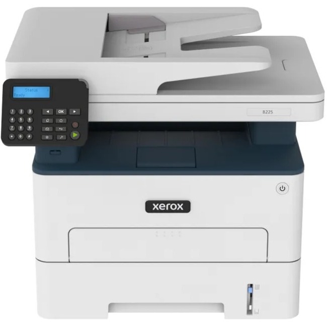 Xerox B225/DNI Wireless Laser Multifunction Printer - Monochrome - Copier/Printer/Scanner - 36 ppm Mono Print - 600 x 600 dpi Print - Automatic Duplex Print - Upto 30000 Pages Monthly - Color Flatbed Scanner - 1200 dpi Optical Scan - Fast Ethernet Etherne