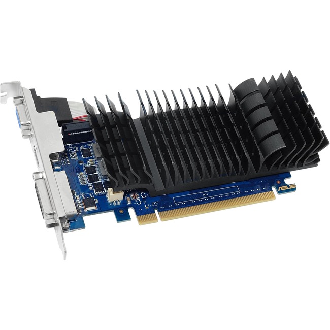 Asus GeForce GT 730 Graphic Card - 2 GB GDDR5 - Low-profile - 902 MHz Core - 64 bit Bus Width - PCI Express 2.0 - HDMI - VGA - DVI