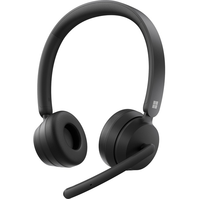 Microsoft Modern Wireless Headset - Stereo - USB - Wireless - Bluetooth - On-ear - Binaural - Ear-cup - Noise Reduction Microphone - Black