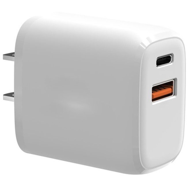 4XEM 20W USB-C & USB-A Wall Charger - Dual Port PD Fast Charging Adapter