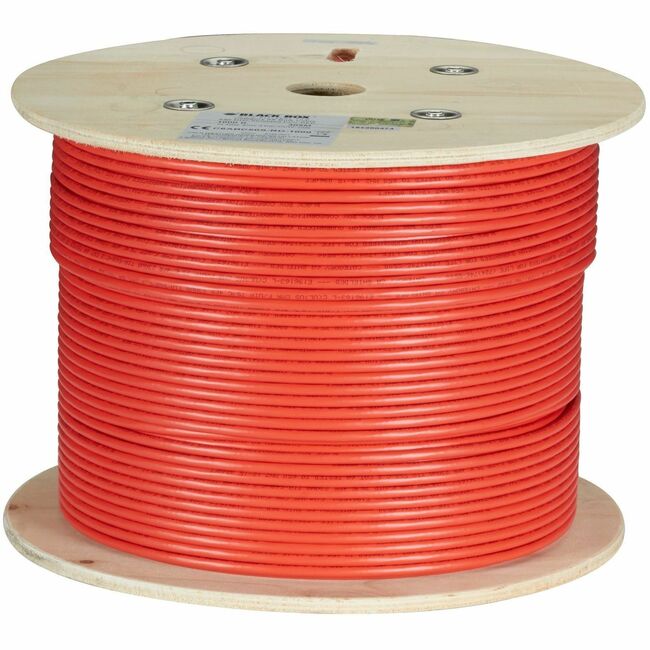 Black Box CAT6A Bulk Cable Stranded UTP 650 MHz CM PVC PoE 1000 ft