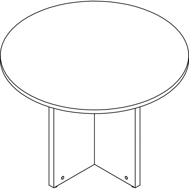 Lorell Prominence Round Laminate Conference Table