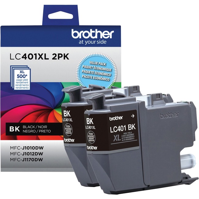 Brother LC401XL2PKS Original Ink Cartridge - Black