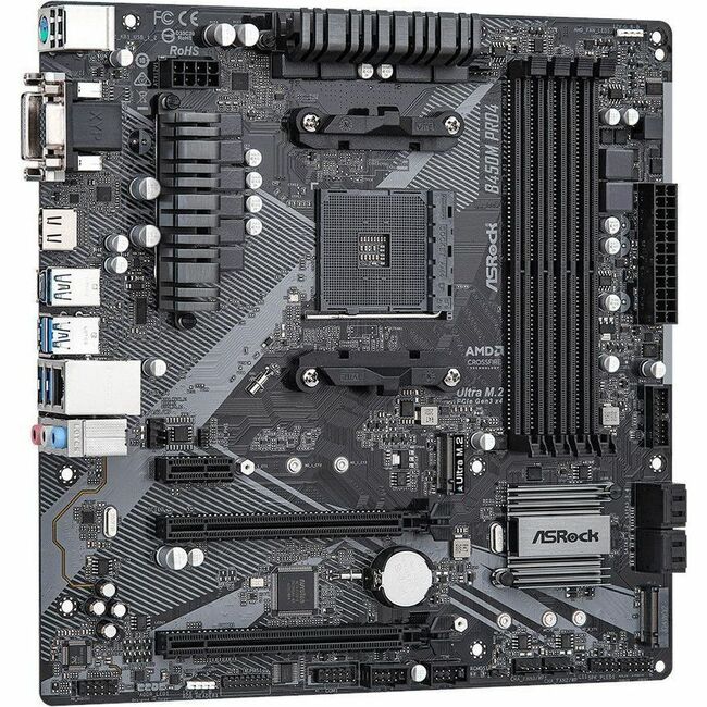 ASRock B450M Pro4 R2.0 Desktop Motherboard