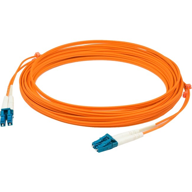 AddOn 61m LC to LC Orange OM1 Duplex OFNR (Riser-Rated) MMF Fiber Patch Cable