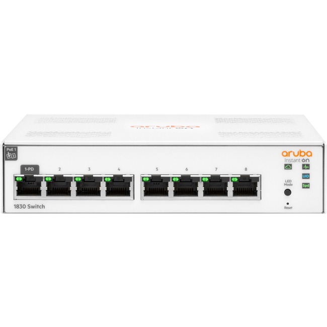 Aruba Instant On 1830 8G Switch - 8 Ports - Manageable - Gigabit Ethernet - 10/100/1000Bas