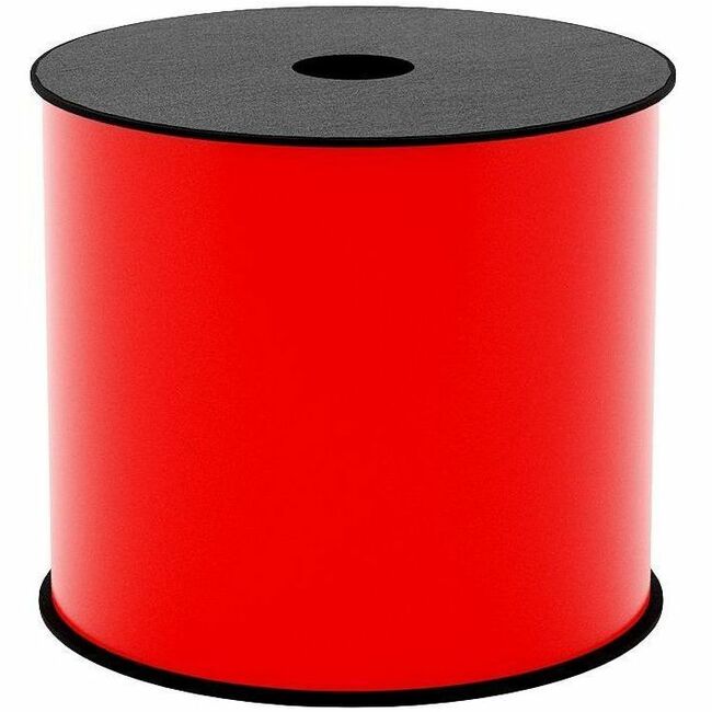 Brother 4in Red Continuous High Performance Vinyl Label - x 4" (101.60 mm) Width - Thermal Transfer - Red - Vinyl
