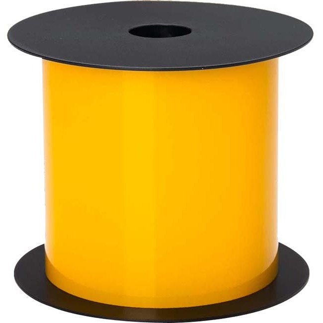 Brother 4in Yellow Continuous Standard Reflective Vinyl Label - x 4" (101.60 mm) Width x 75 ft (22.9 m) Length x 5" (127 mm) Diameter - Roll - Rectangle - Thermal Transfer - Yellow - Vinyl
