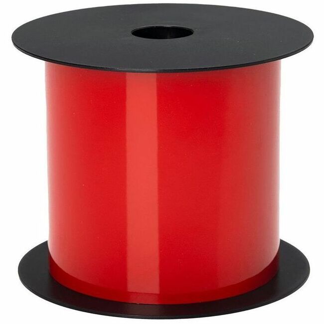 Brother 4in Red Continuous Standard Reflective Vinyl Label - x 4" (101.60 mm) Width - Thermal Transfer - Red - Vinyl