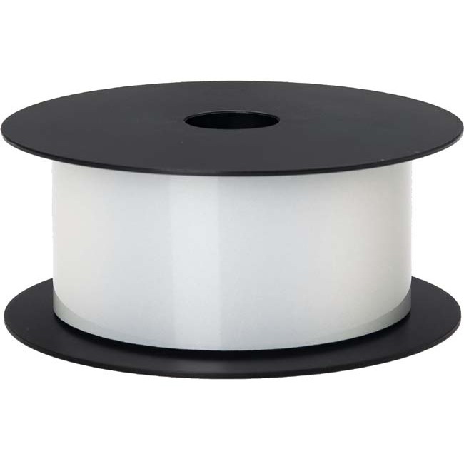Brother 2in White Continuous Standard Reflective Vinyl Label - x 2" (50.80 mm) Width x 75 ft (22.9 m) Length x 5" (127 mm) Diameter - Roll - Rectangle - Thermal Transfer - White - Vinyl