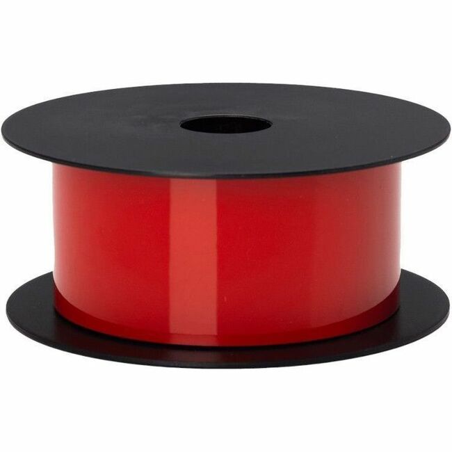 Brother Label Tape - Permanent Adhesive - Thermal Transfer - Red - Vinyl - 1 Roll