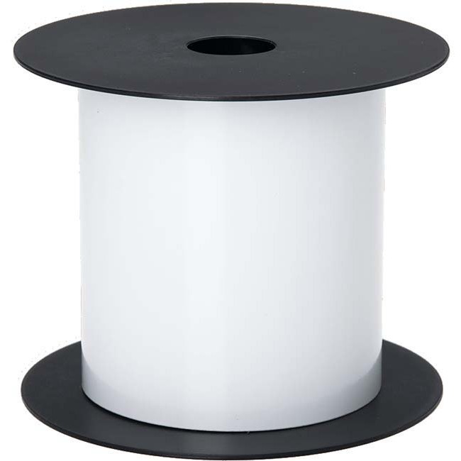 Brother 4in White Continuous Oily Surface Polyester Label - x 4" (101.60 mm) Width x 100 ft (30.5 m) Length x 5" (127 mm) Diameter - Roll - Rectangle - Thermal Transfer - White - Polyester