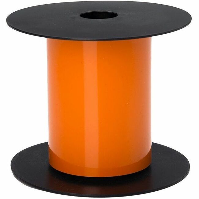 Brother 4in Orange Continuous Magnetic Supply - x 4" (101.60 mm) Width - Removable Adhesive - Thermal Transfer - Orange - Vinyl