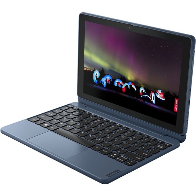 Lenovo 10w 82ST0002US 10.1" Touchscreen Detachable 2 in 1 Notebook - WUXGA - Qualcomm - 8 GB - 128 GB Flash Memory - English Keyboard - Abyss Blue