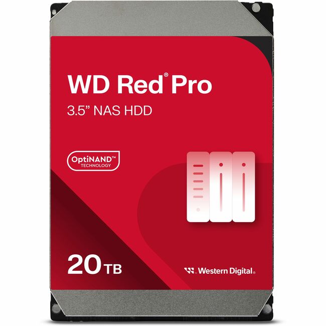 WD Red Pro 20TB Hard Drive 7200rpm SATA 3.5" Internal  5 Year Warranty (WD201KFGX)