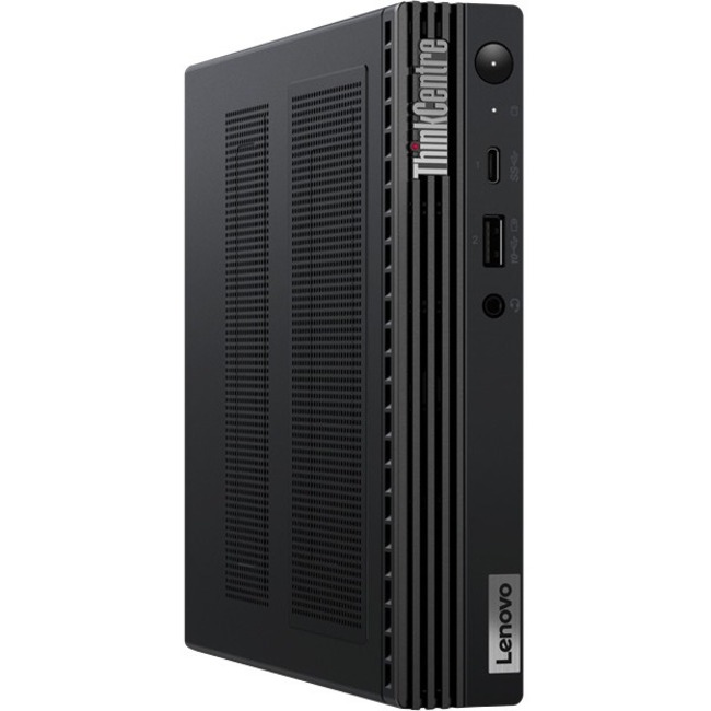 Lenovo ThinkCentre M90q Gen 3 11U5002SUS Desktop Computer - Intel Core i3 12th Gen i3-12100T - 8 GB - 128 GB PCI Express SSD - Tiny - Raven Black
