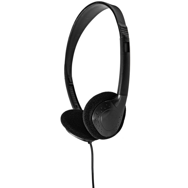 Anywhere Cart AC-BASIC-HPH Basic Headphones with 3.5mm Plug - Stereo - Black - Mini-phone 