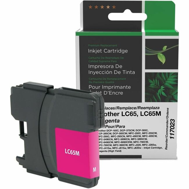 CIG Remanufactured High Yield Magenta Ink Cartridge for Brother LC65