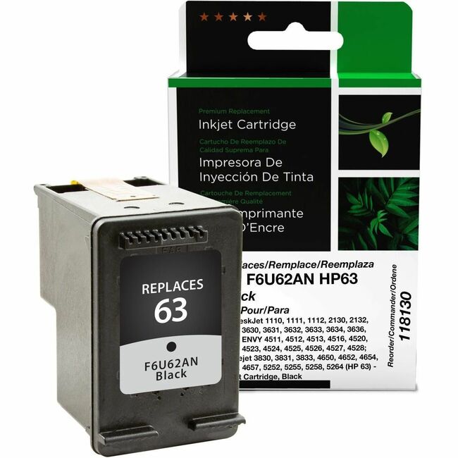 CIG Remanufactured Black Ink Cartridge for HP 63 (F6U62AN)
