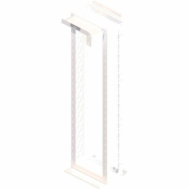 Ortronics MM20 Channel Rack, 10.5" deep, 7 ft, 45 RU, Tapped, White