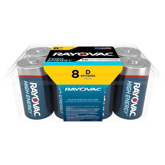 Rayovac High-Energy Alkaline D Batteries