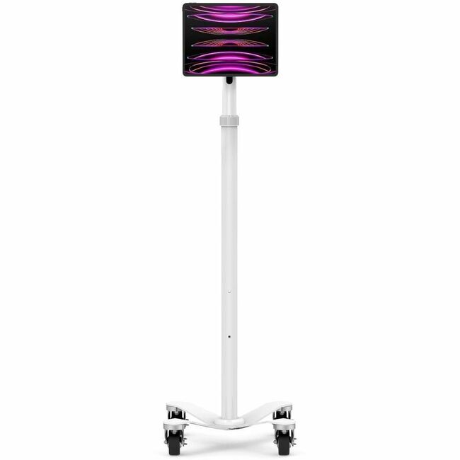 Compulocks Medical Rolling Cart with Invisible Universal Tablet Mount - Rise Freedom