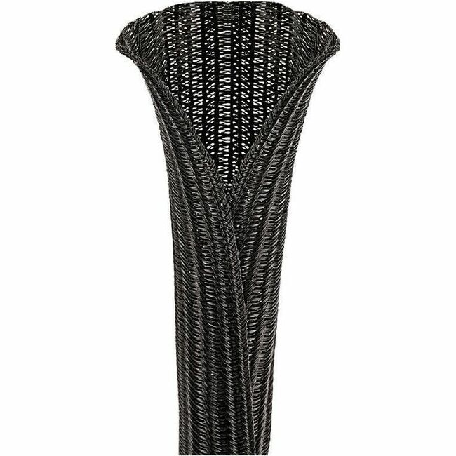 Panduit Pan-Wrap SE38PS-CLR0 Split Sleeving, Black, PET, 0.38" Nom Dia., 150', PK1