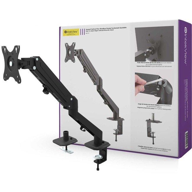 IntekView Single Monitor Stand with Gas Spring
