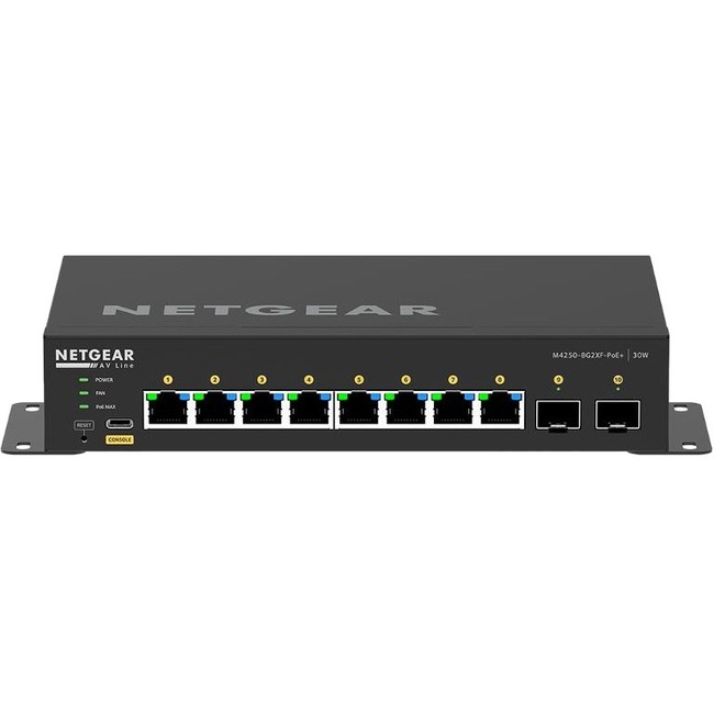 Netgear AV Line M4250 GSM4210PX Ethernet Switch - 8 Ports